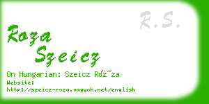 roza szeicz business card